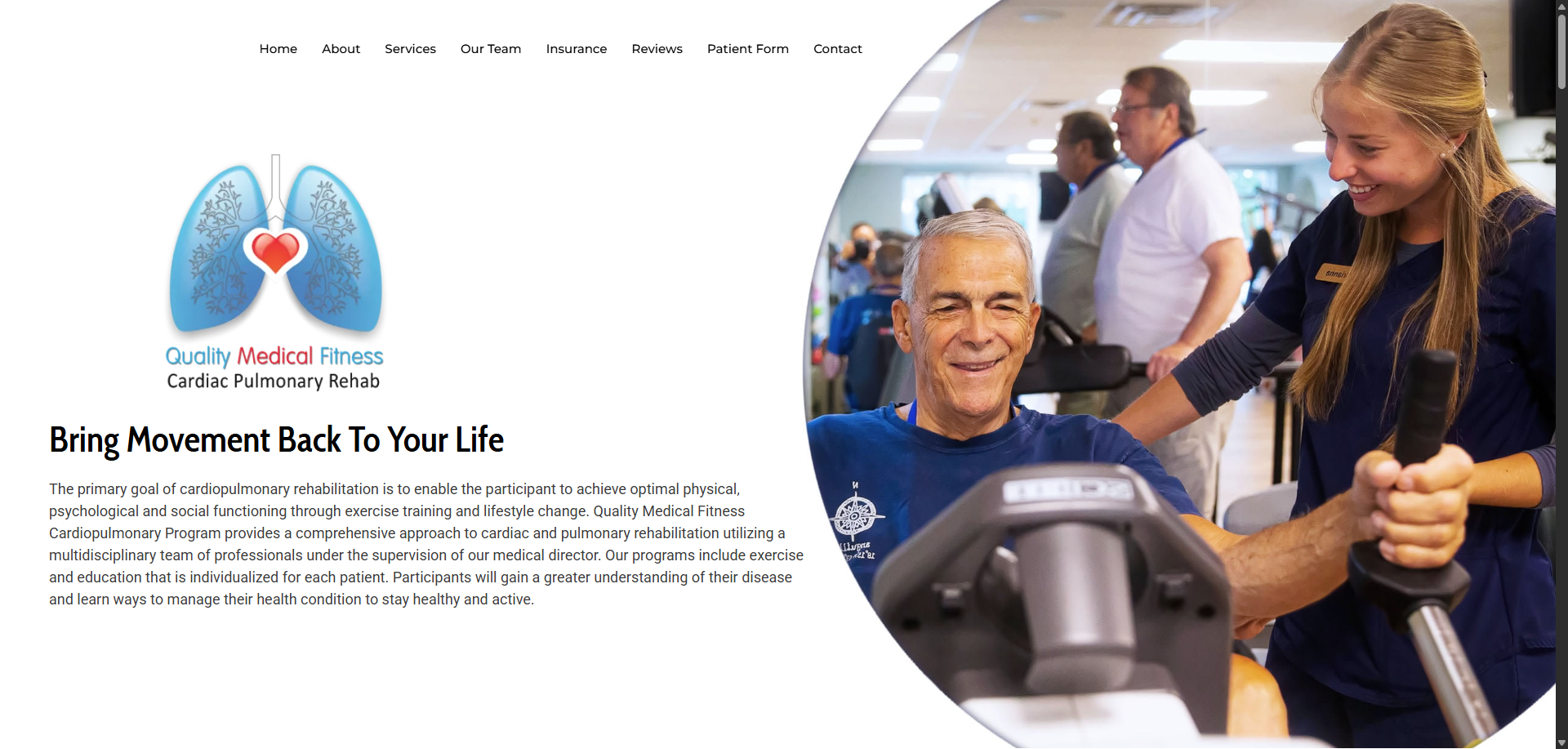 Progressive Medical Fitness website by Disame Graphics